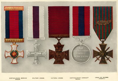 Oorlogsdecoraties, 1919 door Unbekannt