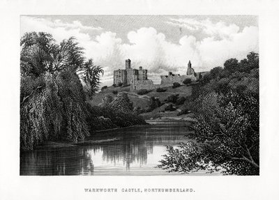 Kasteel Warkworth, Northumberland, 1896 door Unbekannt
