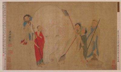 De olifant wassen door Unbekannt