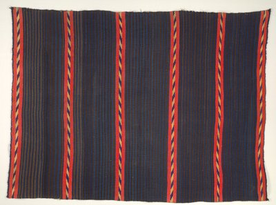 Deken met Moki Moqui Strepen, 1865-1875 door Unbekannt