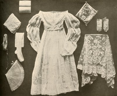 Trouwkostuum van Miss Sara Hayes, Philadelphia door Unbekannt