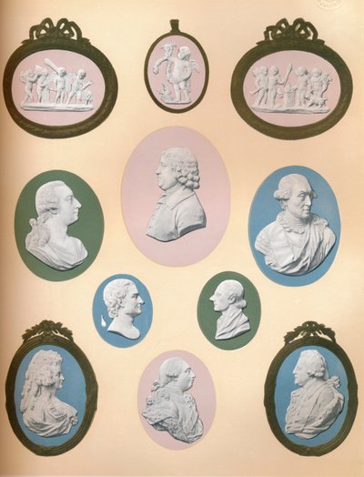 Wedgwood portretmedaillons in het bezit van Messrs. Stoner & Evans door Unbekannt