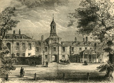 Westelijke voorzijde van Kensington Palace, ca. 1876 door Unbekannt