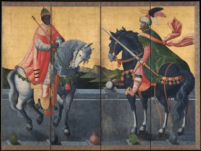 Westelijke koningen te paard, eerste derde van de 17e eeuw door Unbekannt
