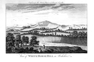 White Horse Hill, Berkshire, laat 18e eeuw door Unbekannt