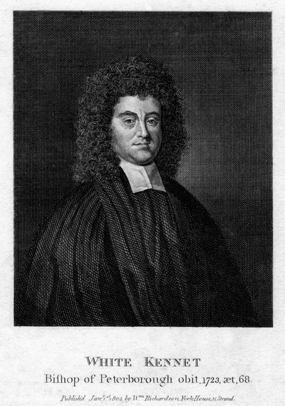 White Kennet 1660-1728, historicus en bisschop van Peterborough, 1803 door Unbekannt