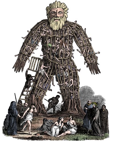 Wicker Man, 1e eeuw na Christus, 1832 door Unbekannt