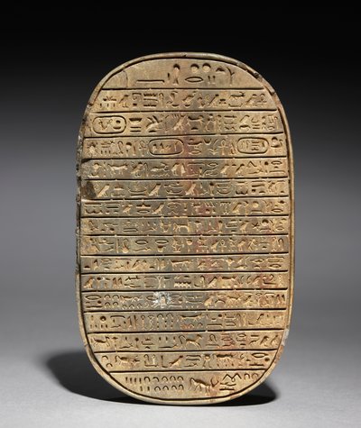 Wilde stierenjacht scarabee van Amenhotep III, ca. 1391-1353 v.Chr. door Unbekannt