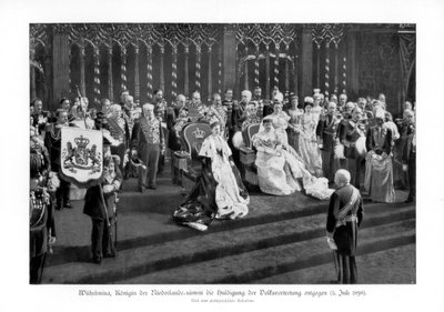 Wilhelmina van Nederland, 1880-1962, 5 juli 1898 door Unbekannt