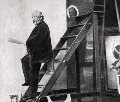 William-Adolphe Bouguereau, Franse kunstenaar, 1900 door Unbekannt