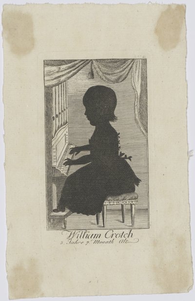 William Crotch 1775-1847 als kind, ca. 1778 door Unbekannt
