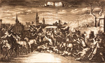 William Egon van Fürstenberg aangevallen in zijn koets in Keulen in 1674, 1675 door Unbekannt