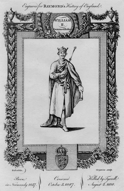 Willem II. Bijgenaamd Rufus, ca. 1787 door Unbekannt