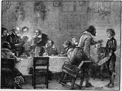 William Parker Lord Monteagle, ontvangt waarschuwingsbrief over het complot, 1605 door Unbekannt