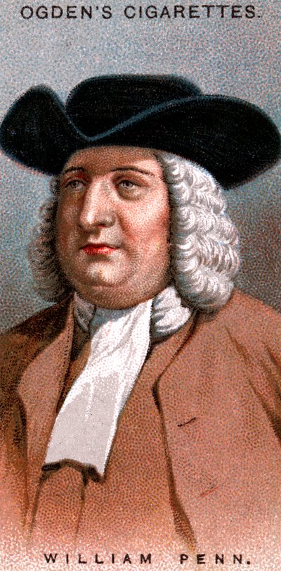 William Penn, Engels lid van de Society of Friends, algemeen bekend als Quakers, 1920 door Unbekannt
