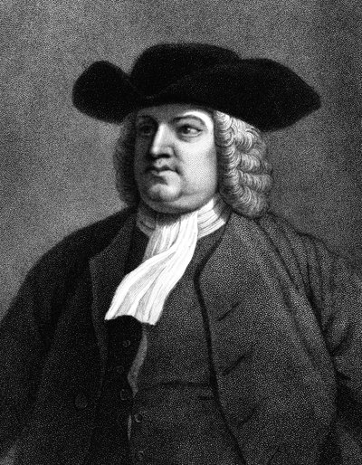 William Penn, Engels lid van de Society of Friends, bekend als Quakers door Unbekannt