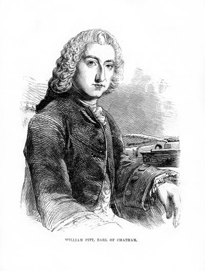 William Pitt, 1e Graaf van Chatham, Britse Whig staatsman, 1872 door Unbekannt
