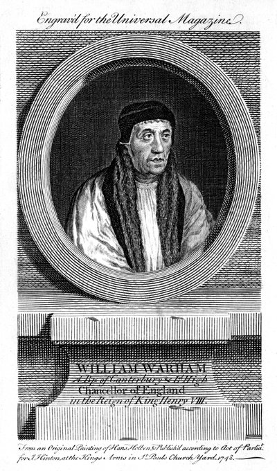William Warham, Aartsbisschop van Canterbury, 1748 door Unbekannt