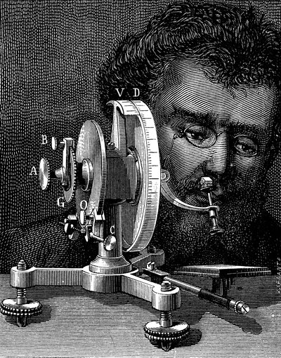 William Wollastons reflecterende goniometer voor het meten van kristalhoeken, 1874 door Unbekannt