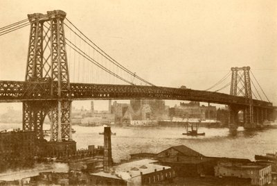 Williamsburg Hangbrug, New York, ca. 1930 door Unbekannt