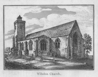 Wilsdon Kerk, ca. 1792 door Unbekannt