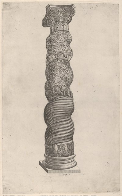 Winding Column van Sint-Pieter, Rome door Unbekannt