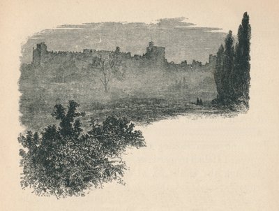 Kasteel Windsor vanuit het Home Park, 1895 door Unbekannt