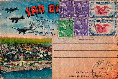 Wings Over San Diego - Met het Nieuwe Stadhuisgebouw, c1941 door Unbekannt