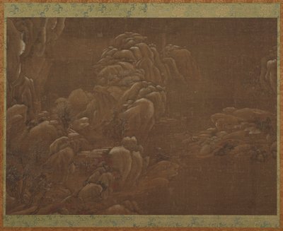 Winterlandschap, Ming of Qing dynastie, 15e-18e eeuw door Unbekannt