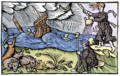 Heks die een storm oproept, 1562 door Unbekannt