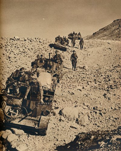 Met Andersons Mannen in Tunesië, 1943 door Unbekannt