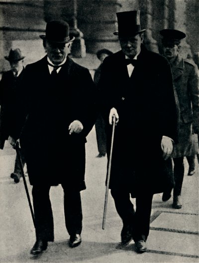 Met David Lloyd George, 1917 door Unbekannt