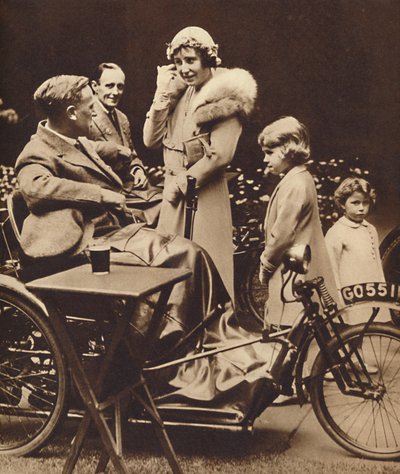 Met gehandicapte oud-militairen, ca. 1936, 1937 door Unbekannt