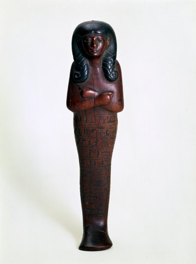 Houten ushabti-figuur van Mutry, Oud-Egyptisch, 16e of 15e eeuw v.Chr. door Unbekannt