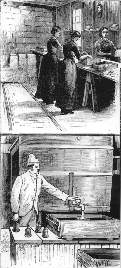 Arbeiders bij Nobel Explosives Company Limited, Ardeer, Ayrshire, 1884 door Unbekannt