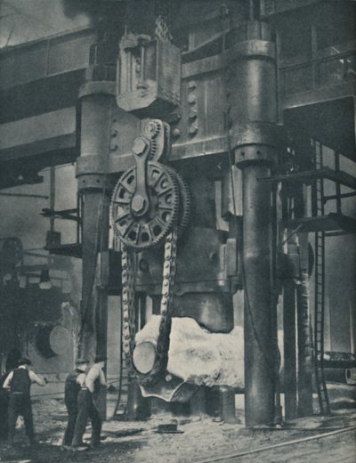Arbeiders in het Metaal Waarop Onze Beschaving Afhangt, ca. 1935 door Unbekannt