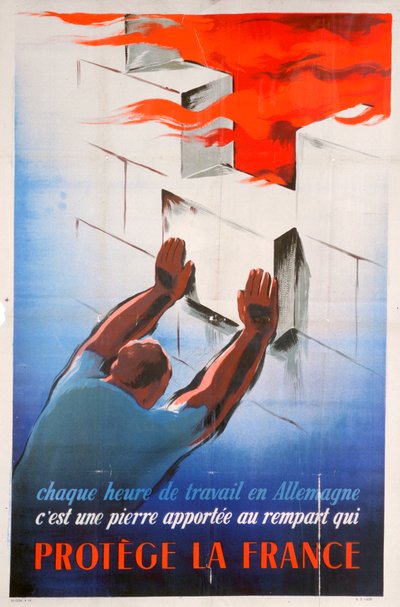 Werken in Duitsland beschermt Frankrijk, 1944 door Unbekannt