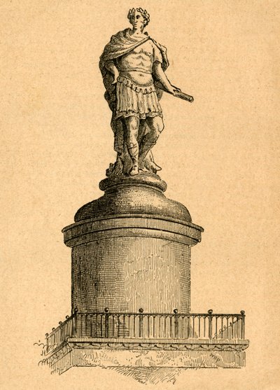 Wrens originele ontwerp voor de top van het monument, 1897 door Unbekannt
