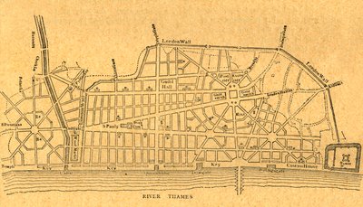 Wrens Plan voor de Wederopbouw van Londen, 1897 door Unbekannt