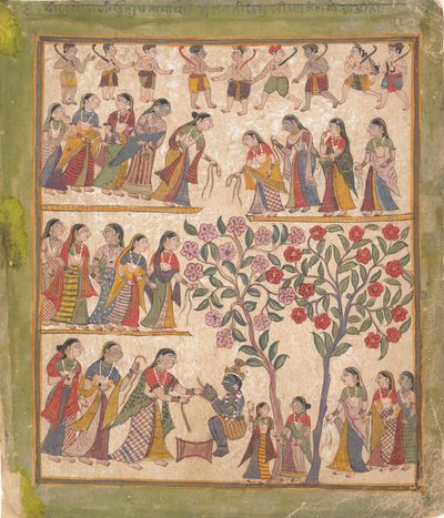 Yashoda bindt Krishna