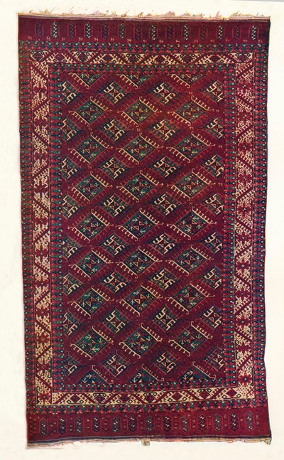 Yomut Turkoman tapijt, ca. 1700 door Unbekannt