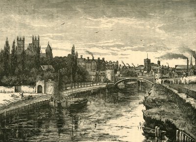 York, vanaf de Ouse, 1898 door Unbekannt
