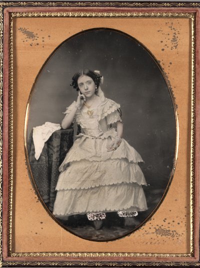 Jonge vrouw in pofbroek, ca. 1855 door Unbekannt