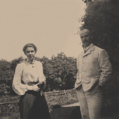 Yuri Alexandrovich Olsufyev 1878-1938 met zijn vrouw Sophia Vladimirovna, 1900s door Unbekannt