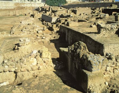 Archeologische overblijfselen van de Griekse kolonie, 6e-5e eeuw v.Chr. door Unbekannt Unbekannt