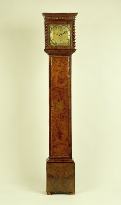 Charles II walnoten staande klok, door Charles Gretton (fl.1672-1733) door Unbekannt Unbekannt
