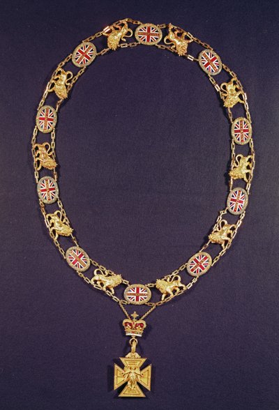 Ereketting, goud en email, aangeboden aan de Hertog van Wellington door George IV, ca. 1825 door Unbekannt Unbekannt