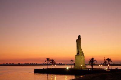 Columbus Monument gebeeldhouwd door Gertrude V. Whitney bij Punta del Sebo nabij Huelva, provincie Huelva, Andalusië, Zuid-Spanje door Unbekannt Unbekannt