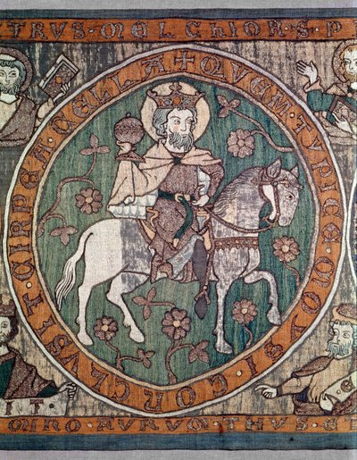 Geborduurde altaarfront uit de Bamberg-kathedraal, Zuid-Duits, ca.1300 door Unbekannt Unbekannt
