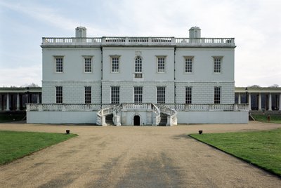 Exterieur van Queens House, Greenwich, Londen door Unbekannt Unbekannt